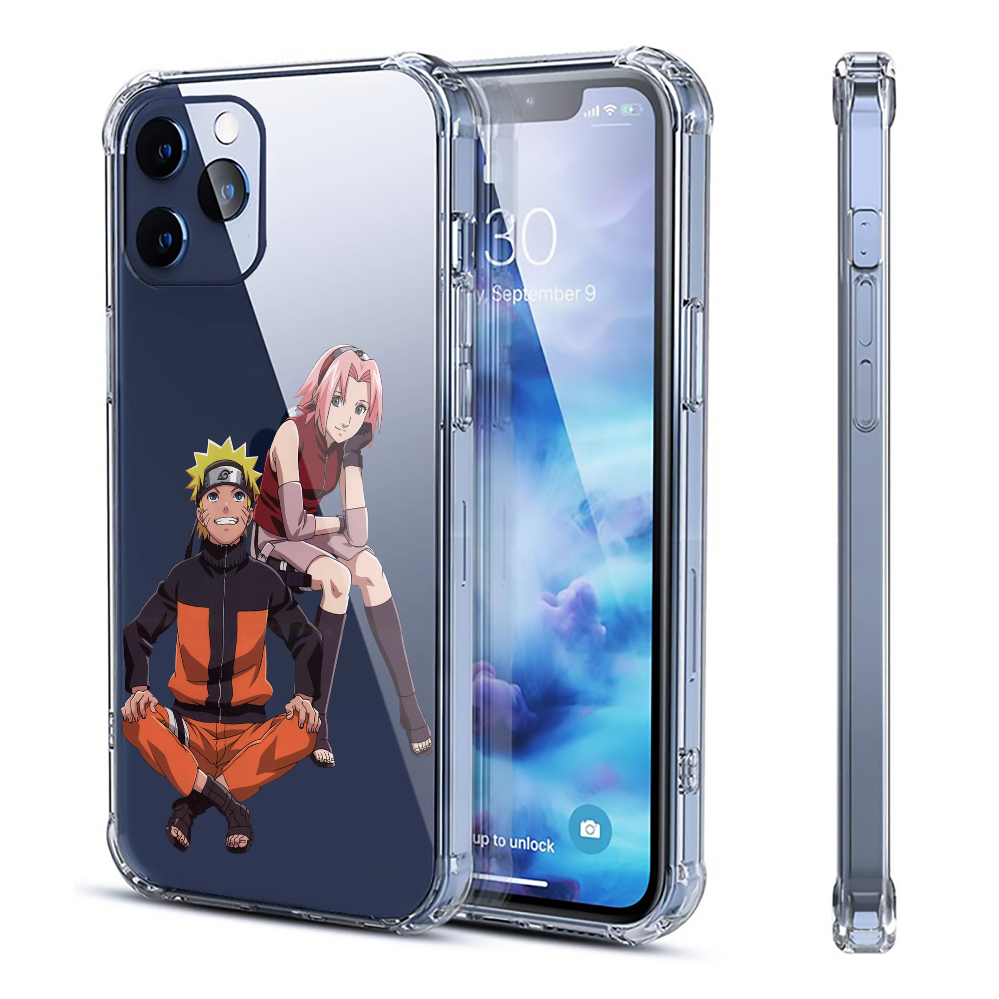（画像用） NARUTO -ナルト- うずまき ナルト Uzumaki Naruto 【iPhone 12シリーズ対応】透明スマホケース（クリアソフトケース）
